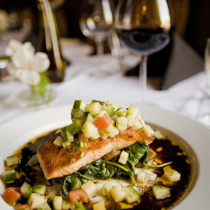 An elegantly plated dish